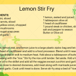 Lemon Stir Fry