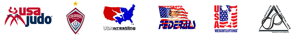 usa judo, usa wrestling, usa weightlifting logos